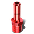 1/4" NPT Male Straight to 3/8" Hose Barb Nipple Red Aluminum Finish by Unbranded
