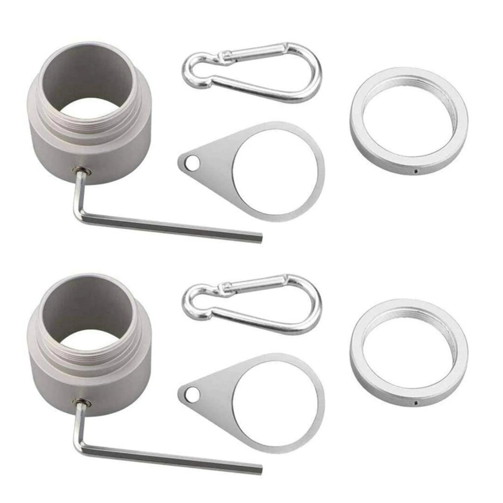 Heavy-duty Flag Pole Rings 1.25 Inch Aluminum Alloy 360° Mounting