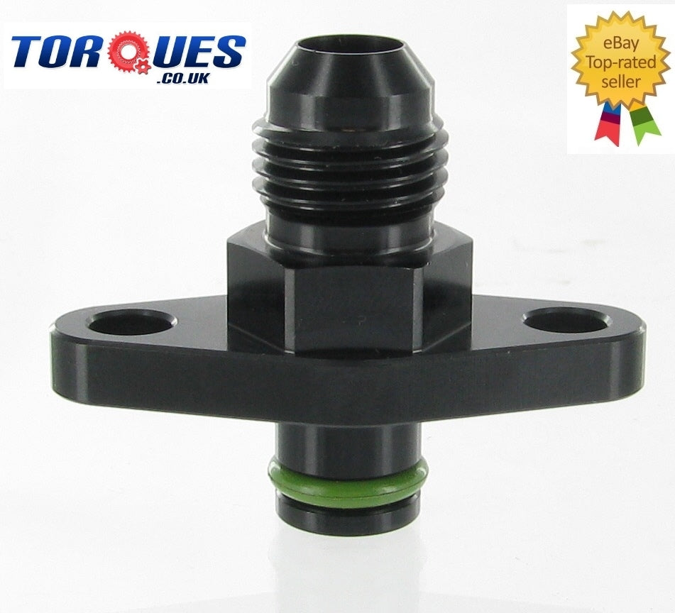 AN-6 Fuel Rail Adapter for Mazda RX7 Series 6 - Black by Unbranded
