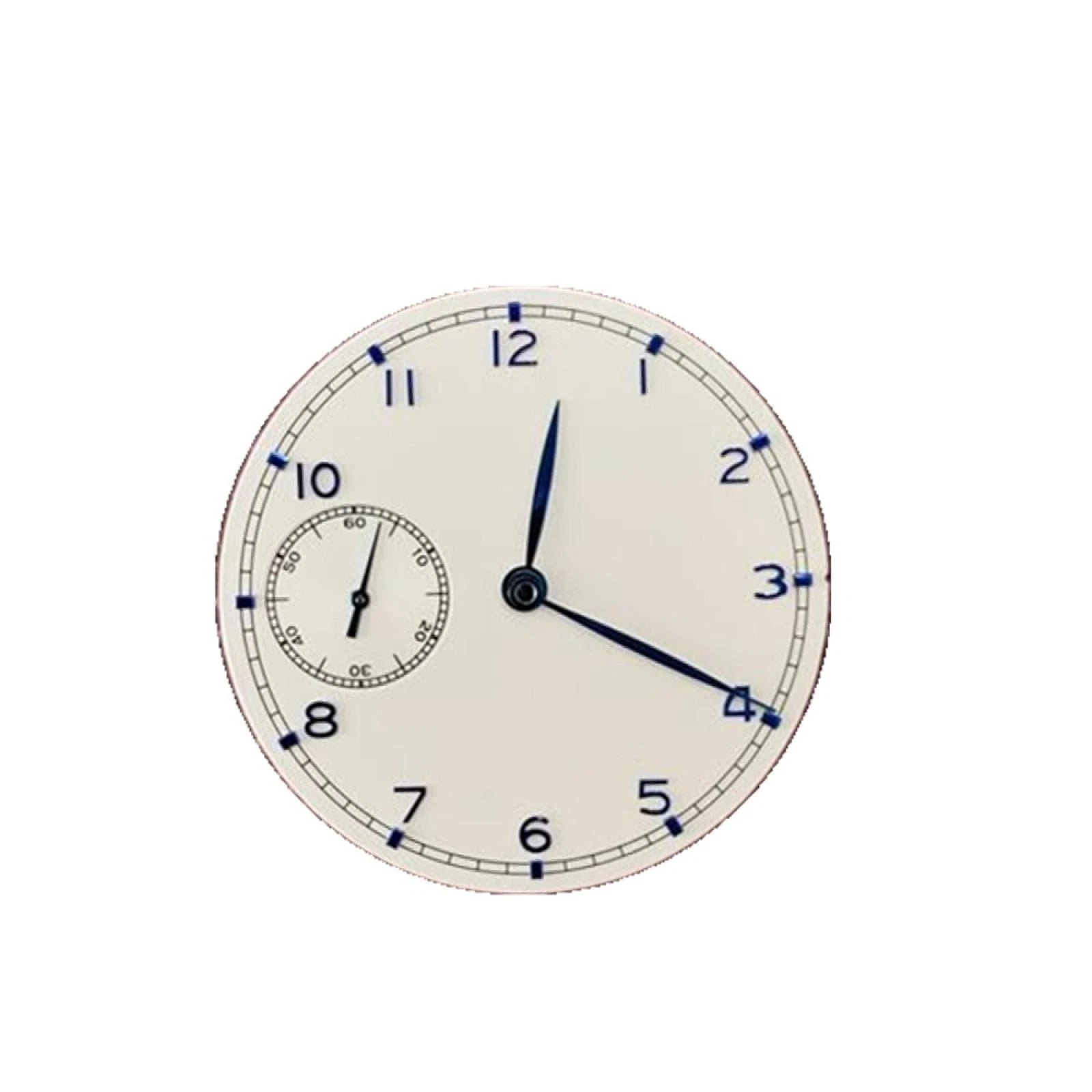 White 37mm Watch Dial Plate With Hands For Eta 6497 St3600 Movement