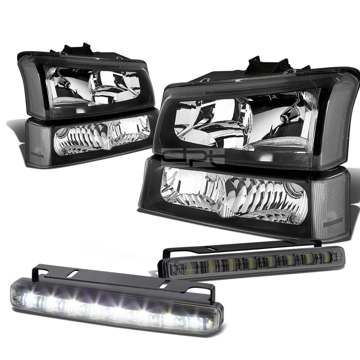 Black Headlight+clea<wbr/>r Corner+bumper+<wbr/>LED | Built Supply Co