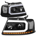 Fit 04-08 Ford F150 Black/ Clear Led Drl Sequential | Built Supply Co