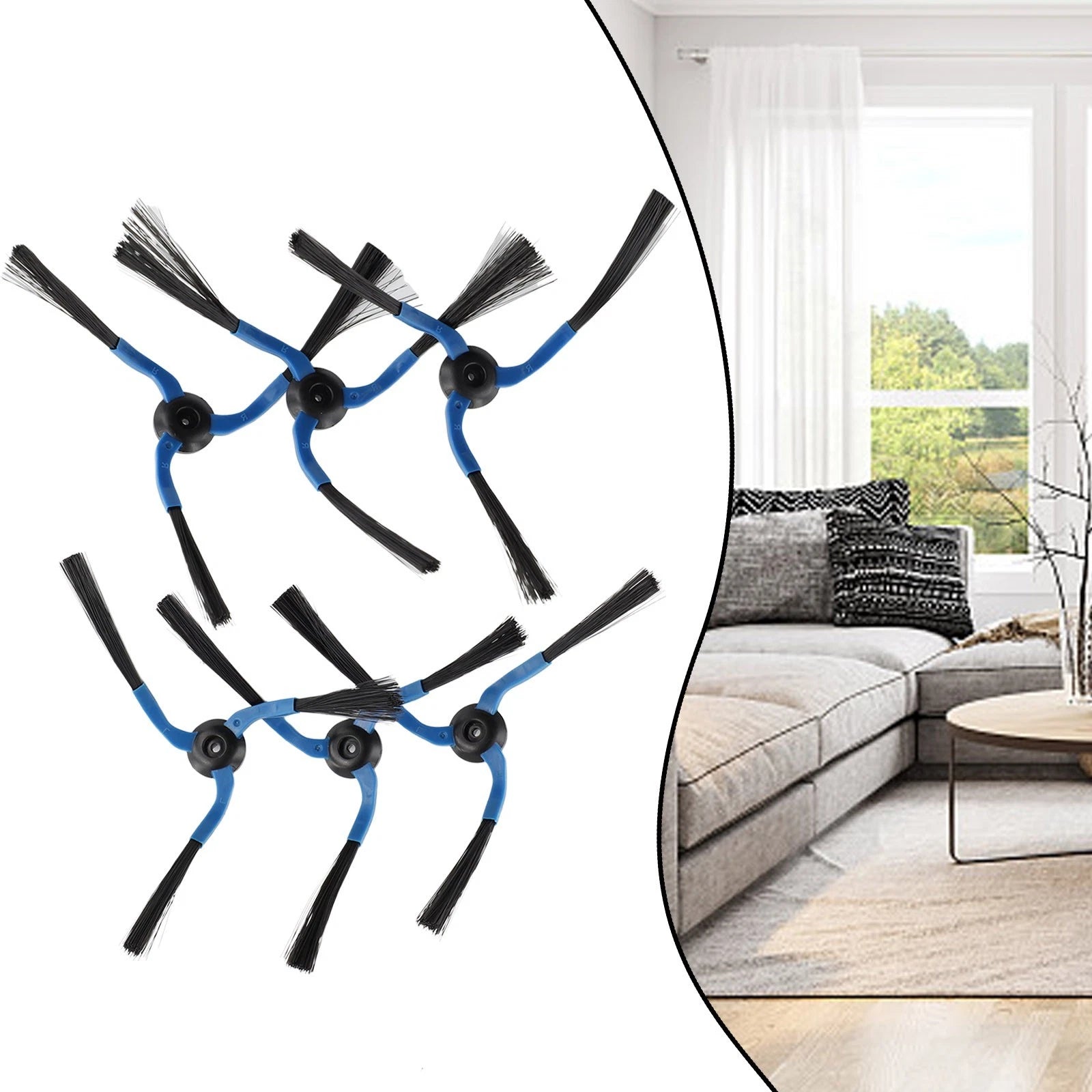 New Blue Side Brushes Kit Replaces Parts For Samsung Sr8980 Robot