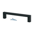 Modern Industrial 5-1/32" Flat Black Kitchen Cabinet Handle Pull