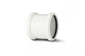 Polypipe 110mm Double Socket Coupler - White