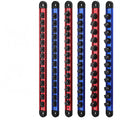 6PC Magnetic Socket Holder Organizer Set 1/4 3/8 1/2 Socket Tray For