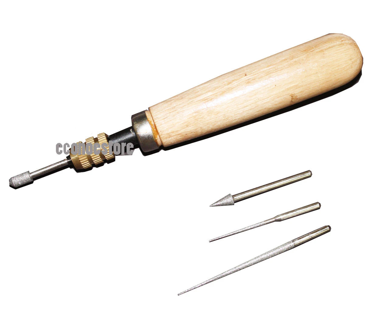 Pro Diamond Reamers Set Wood Handle Bead Pearl Jewelry Beading