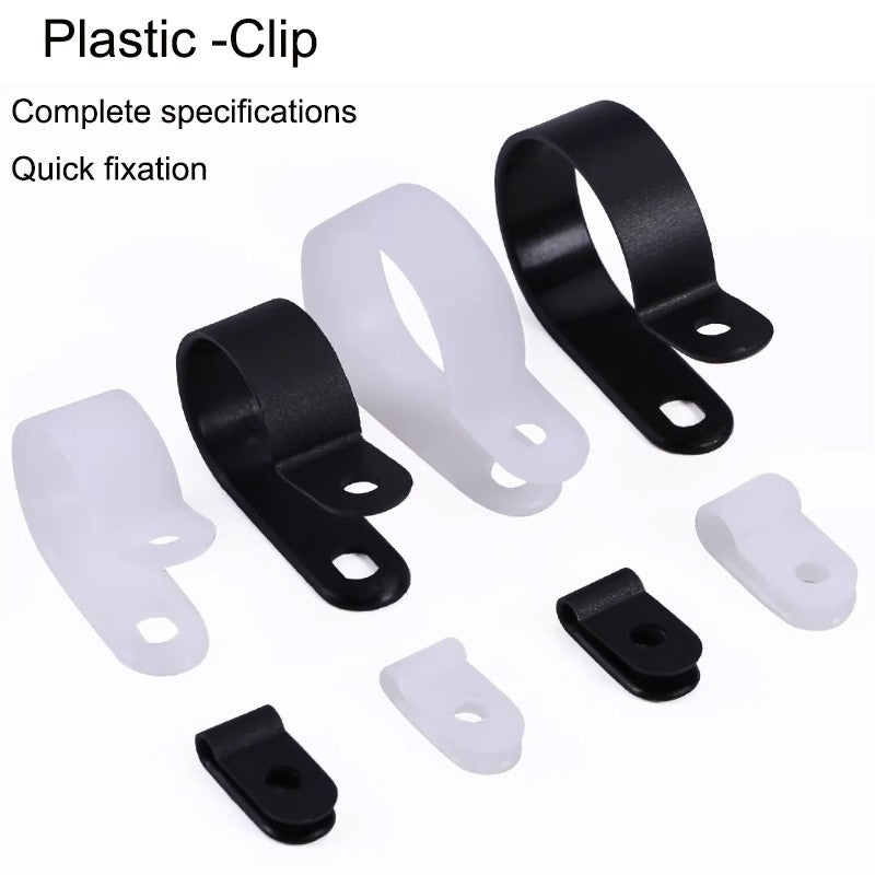 Plastic P Clips Hose Cable Holder Mounting R-Type