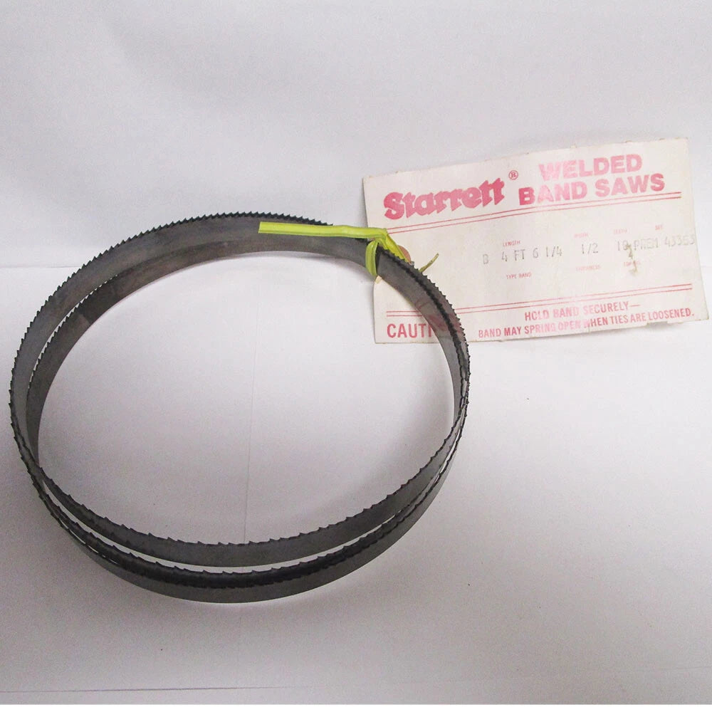 Starrett Premium Hard Back Band Saw Blade 4ft-6-1/4"x1/2<wbr/>"x.025