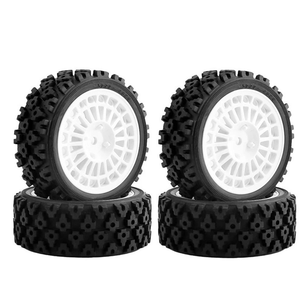 Rc Rally Replacement Tire Set For Tamiya Tt01/tt02/xv-0<wbr/>1/hpi