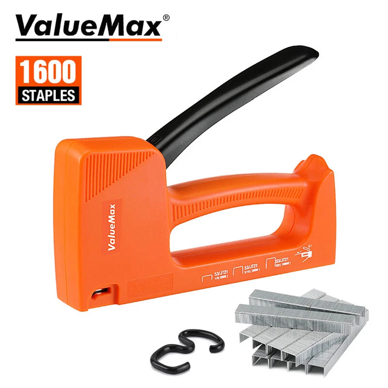 Valuemax Light-duty Staple Gun Kit Includes W/ 5/16'' Staples Jt21