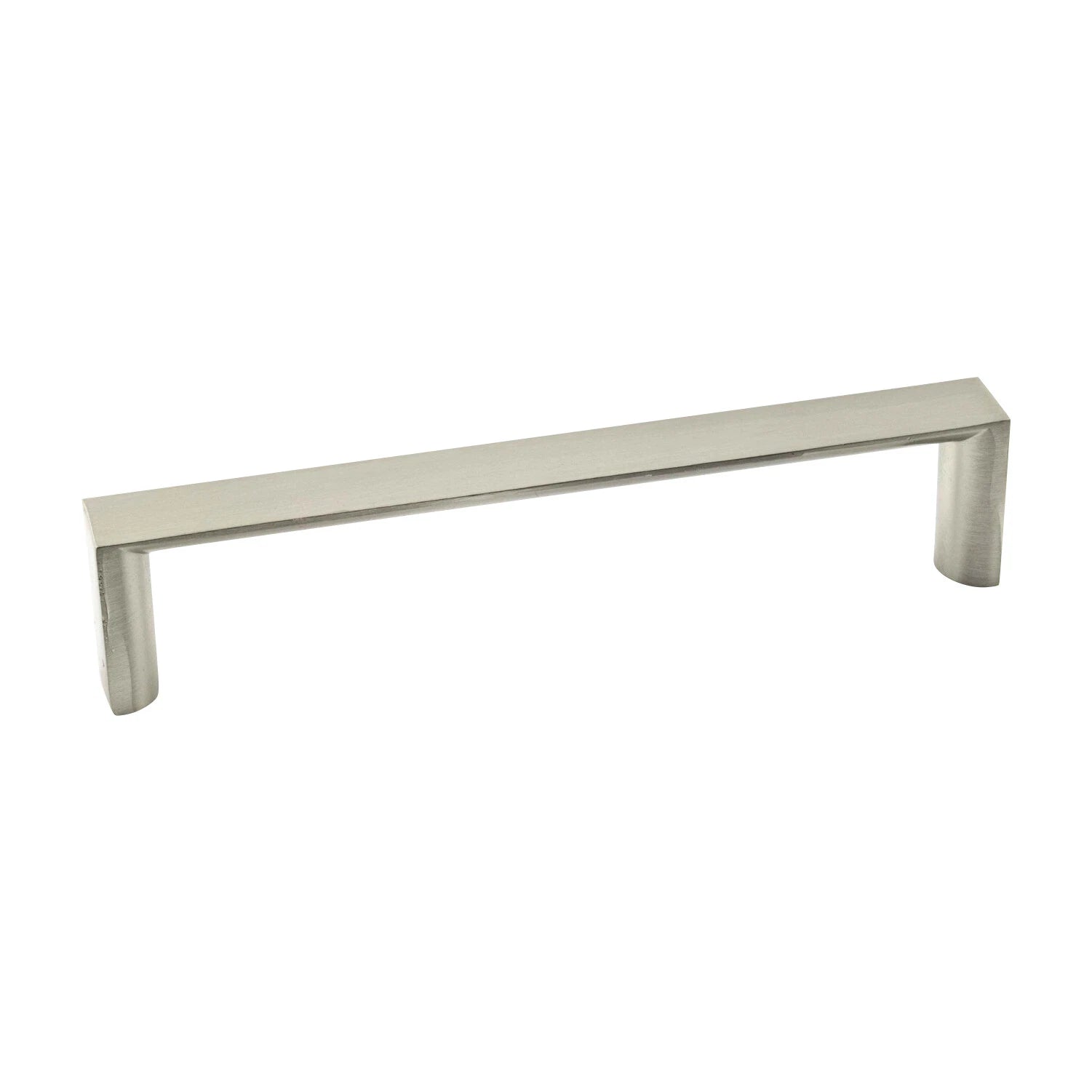 10 Pack Thin Sleek Square 5-1/32" Brushed Nickel Cabinet Pull Handle