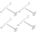 White Gridwall Waterfall Faceouts 6-ball 16.5" Display Arms Square
