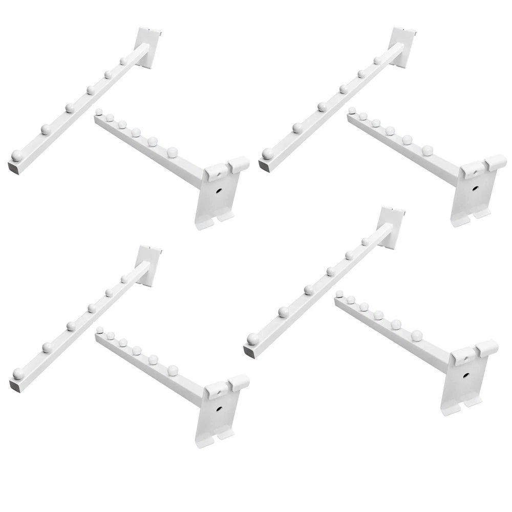 White Gridwall Waterfall Faceouts 6-ball 16.5" Display Arms Square
