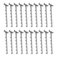 Chrome Gridwall Waterfall Faceouts 6-ball 16.5" Display Arms Square