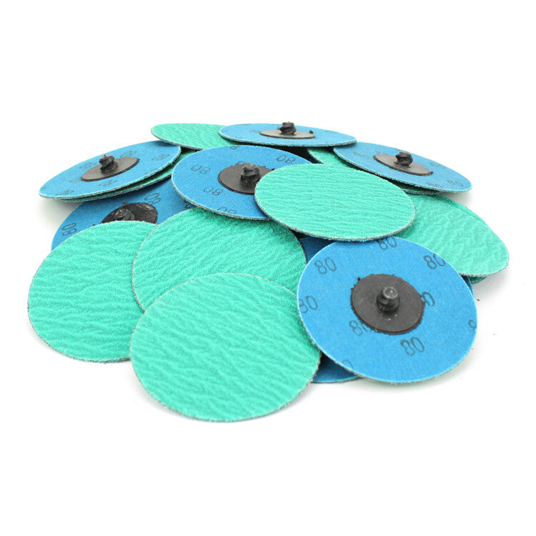 200 Pack - 3" 80 Grit Zirconia+grind Aid Quick Change Sanding Discs