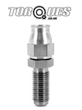 AN-4 (4AN) 7/16"x20 UNF Long Male Bulkhead Straight Stainless Steel