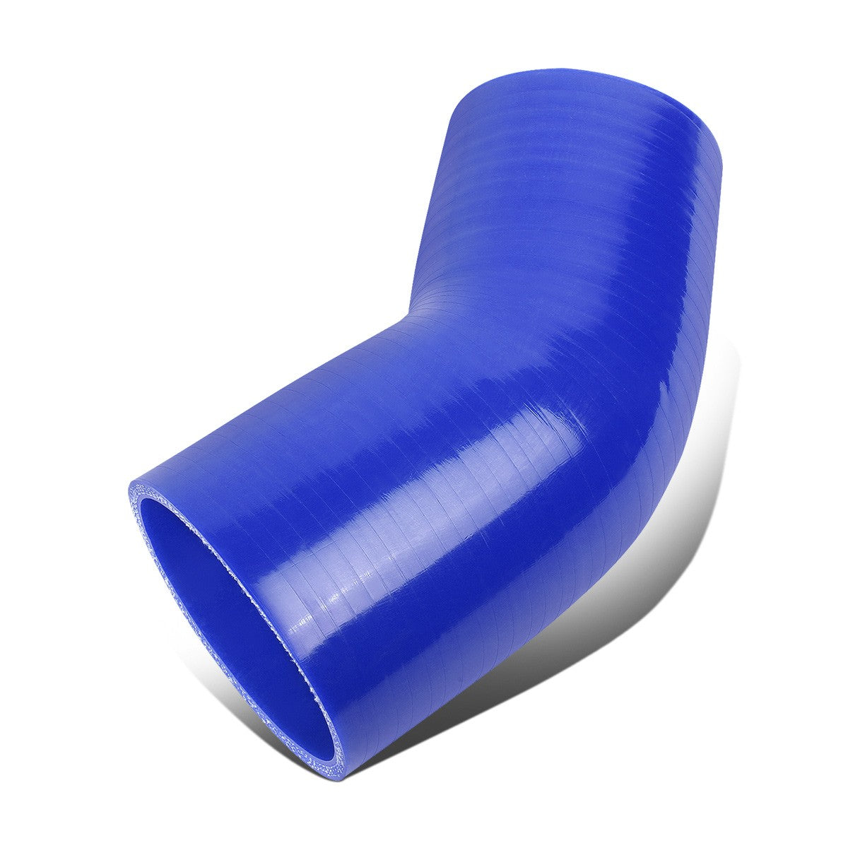 2.75"-3"45 Degree Transition Reducer 4-Ply Blue Silicone Intercooler