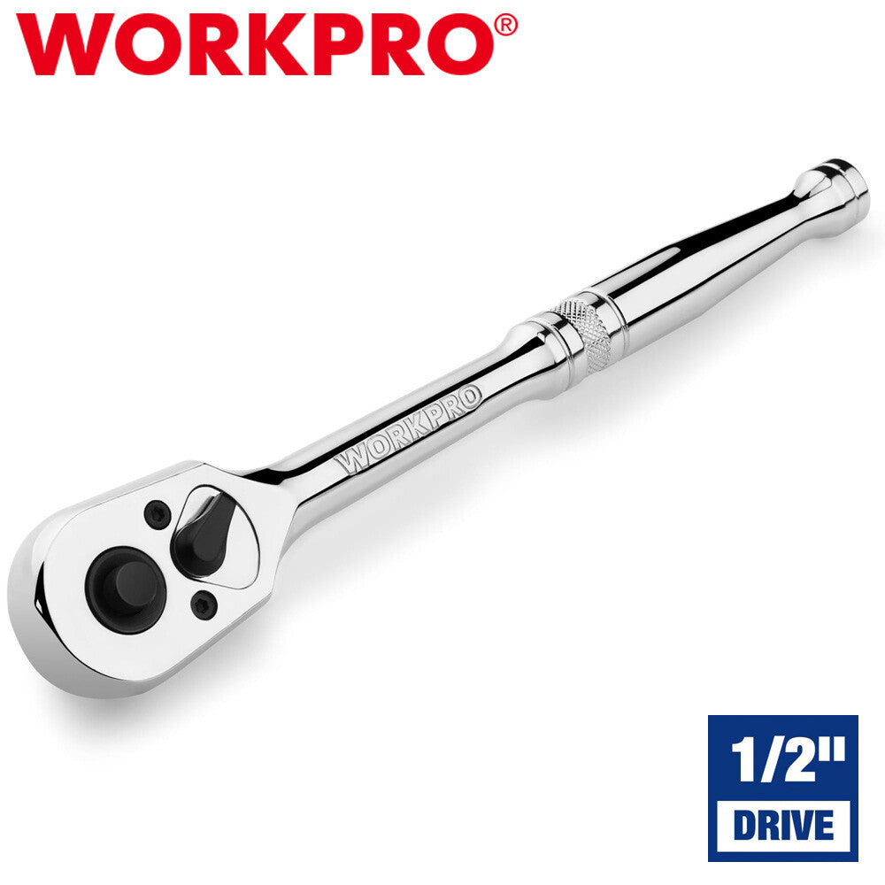 WORKPRO 1/2" Drive Ratchet Handle Quick-Release 72-Tooth