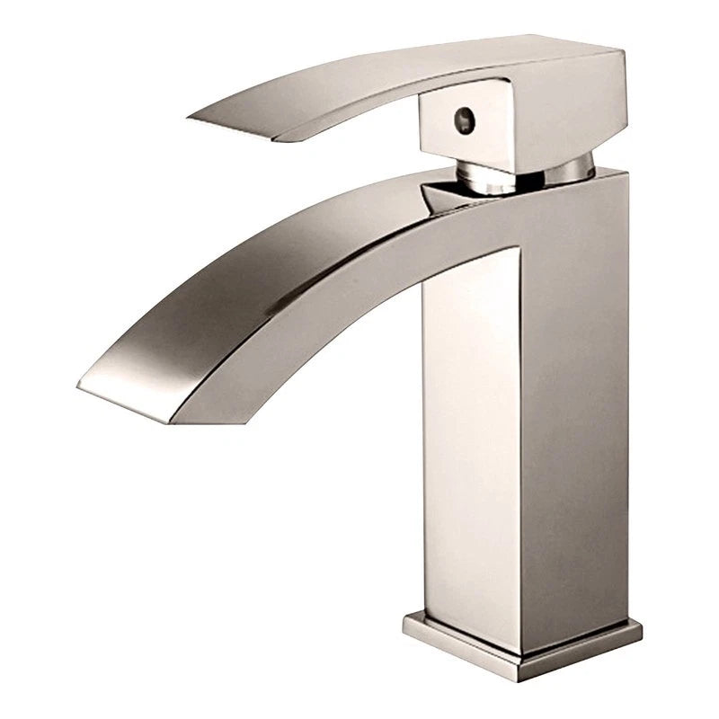Ombrello Lavatory Bathroom Faucet Single Handle Brushed Nickel