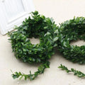 Garland Green Leaf Iron Wire Artificial Vine Wreath Rattan Home