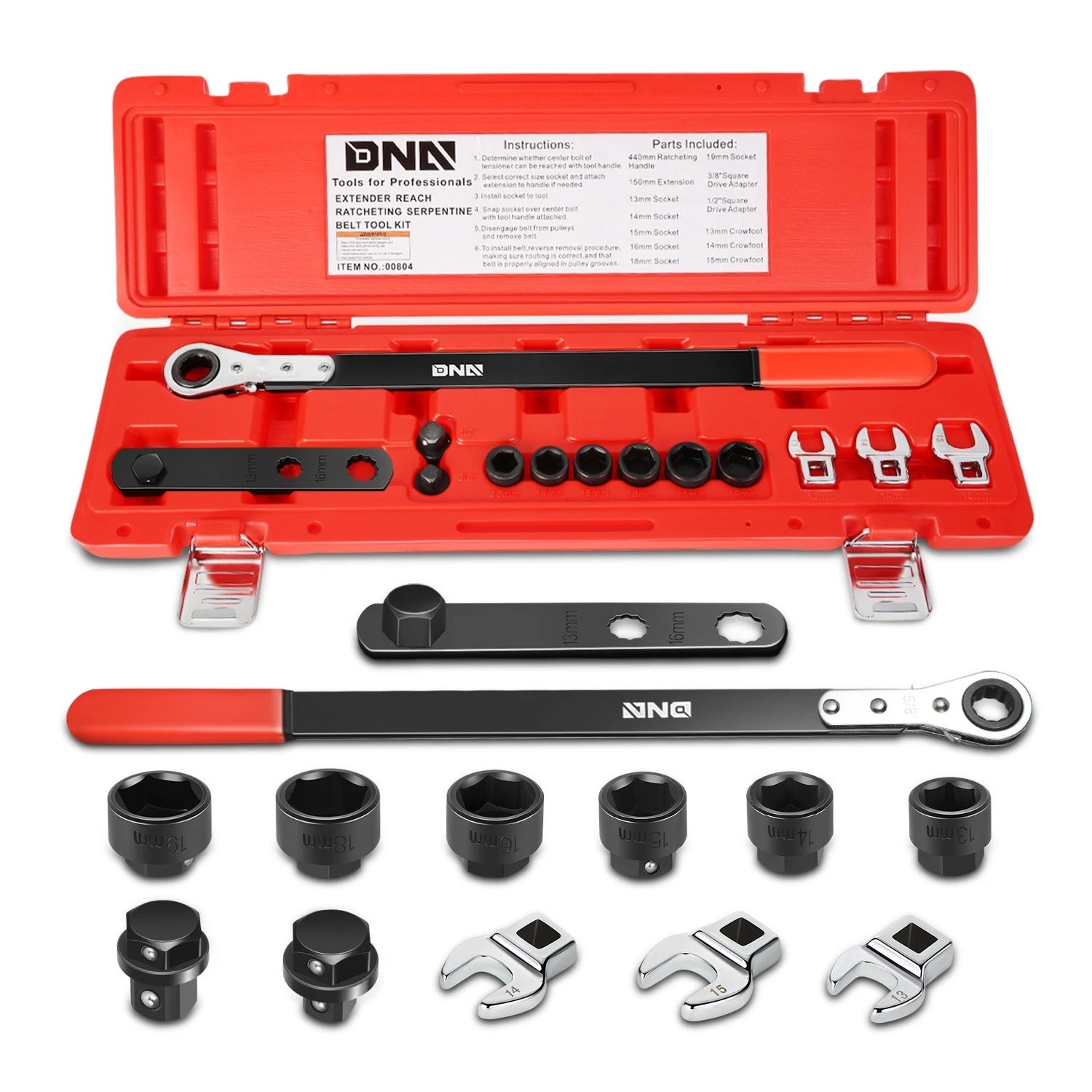 Carbon Steel Serpentine Belt Tool Set W/ Handle + | Built Supply Co