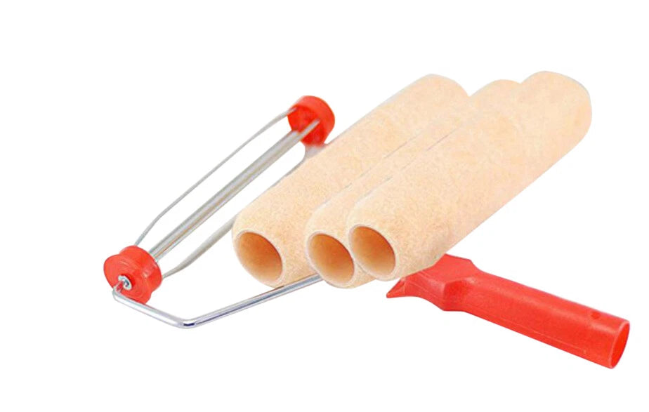 6pc Painting Tool Set: 3pc Paint Roller Cover + 9" Frame+2pc Paint Brush 1"&amp;2.5"