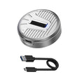 Aluminum M.2 Ssd Enclosure Usb 3.1 Type-c 10gbps Nvme Sata Tool-free