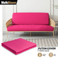 Hot Pink Twin Size Slipcover Cushion Stretch Futon Cove