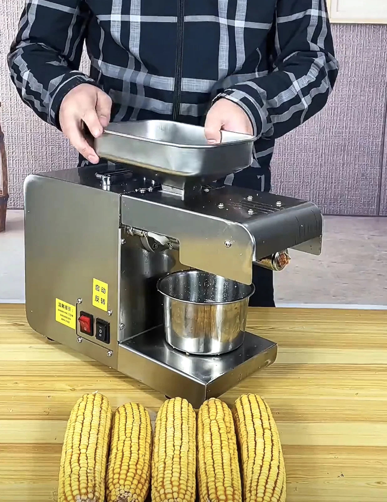 1hp Oil Press Machine 800W Electric Organic Healthy Oil Maker