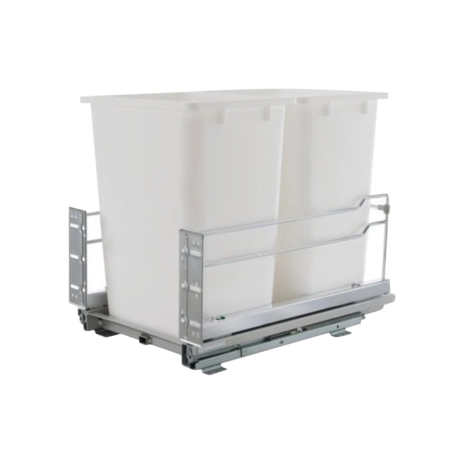 Rok Kitchen Cabinet Trash And Recycling Center For Dual Waste Bins,