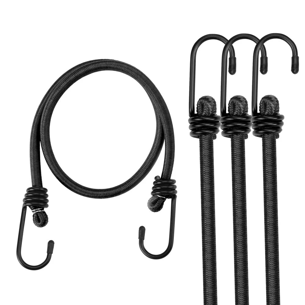 Workpro 4-pack 24" Bungee Cord Strap Heavy Duty Tarp Bungie Elastic