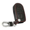 Black Leather Car Key Fob Case Cover For Jeep Grand Cherokee