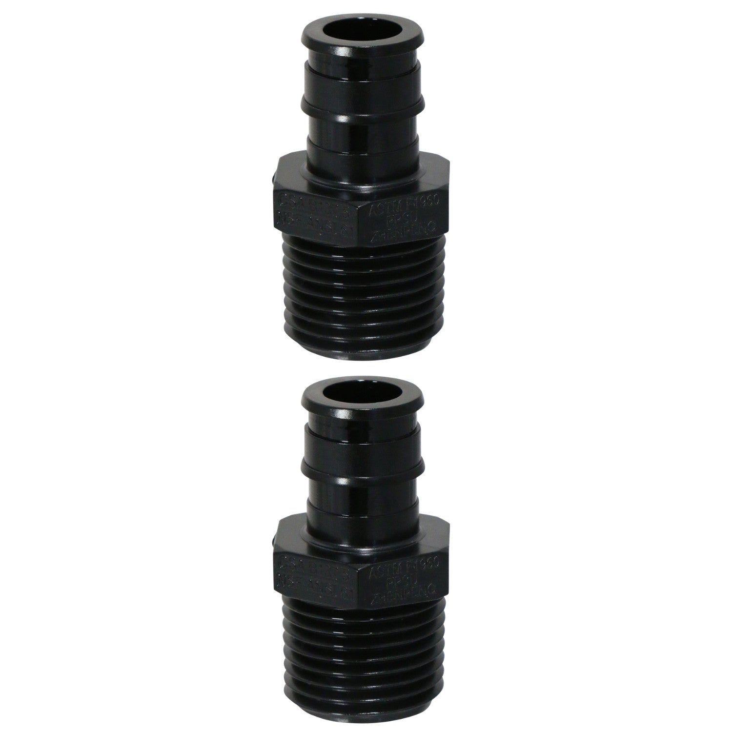 XFITTING 1/2" x 1/2" Poly Alloy PEX A Male NPT 2 Pack