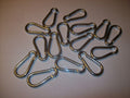 15 SNAP HOOK CARABINERS 3/8" 800lb STRENGTH CZCSH6Opens