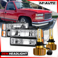 8PC[HEADLIGHT+BUMPER CORNER LAMP+6500K LED BULB]for 199