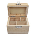 Wooden Box With 5 Compartments For Gold Testing Kit Jewelry Making