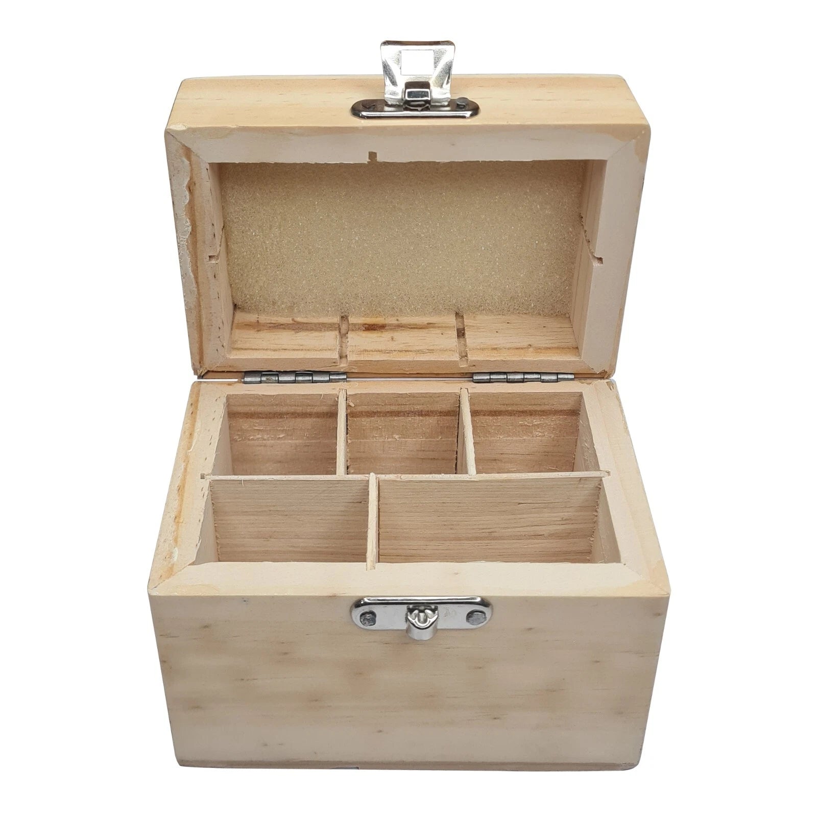 Wooden Box With 5 Compartments For Gold Testing Kit Jewelry Making