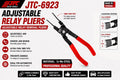 JTC-6923 15mm 23mm Adjustable Relay Pliers 230mmL