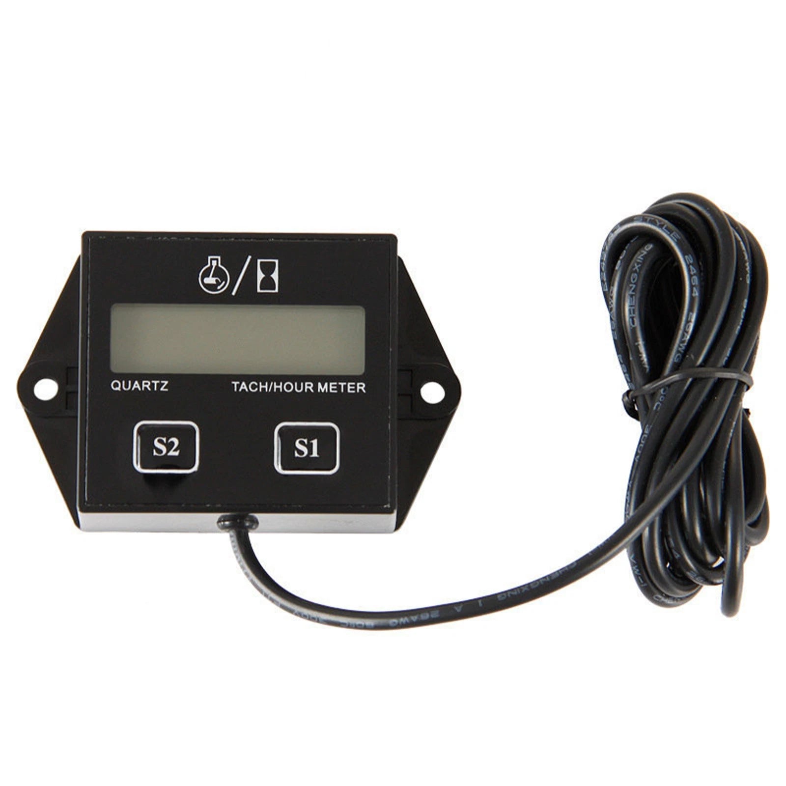 Digital Rpm Tach Hour Meter Tachometer Gauge For Motorcycle Dirt Bike