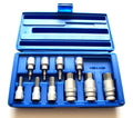 10pc 3/8" & 1/2" Drive Hex Socket Set