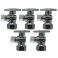 XFITTING 3/8" OD Compression x 1/2" FIP Angle Valve 5 Pcs