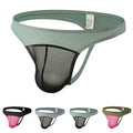 Breathable Mesh Pouch Men Low Rise Gstrings Thongs Underwear For