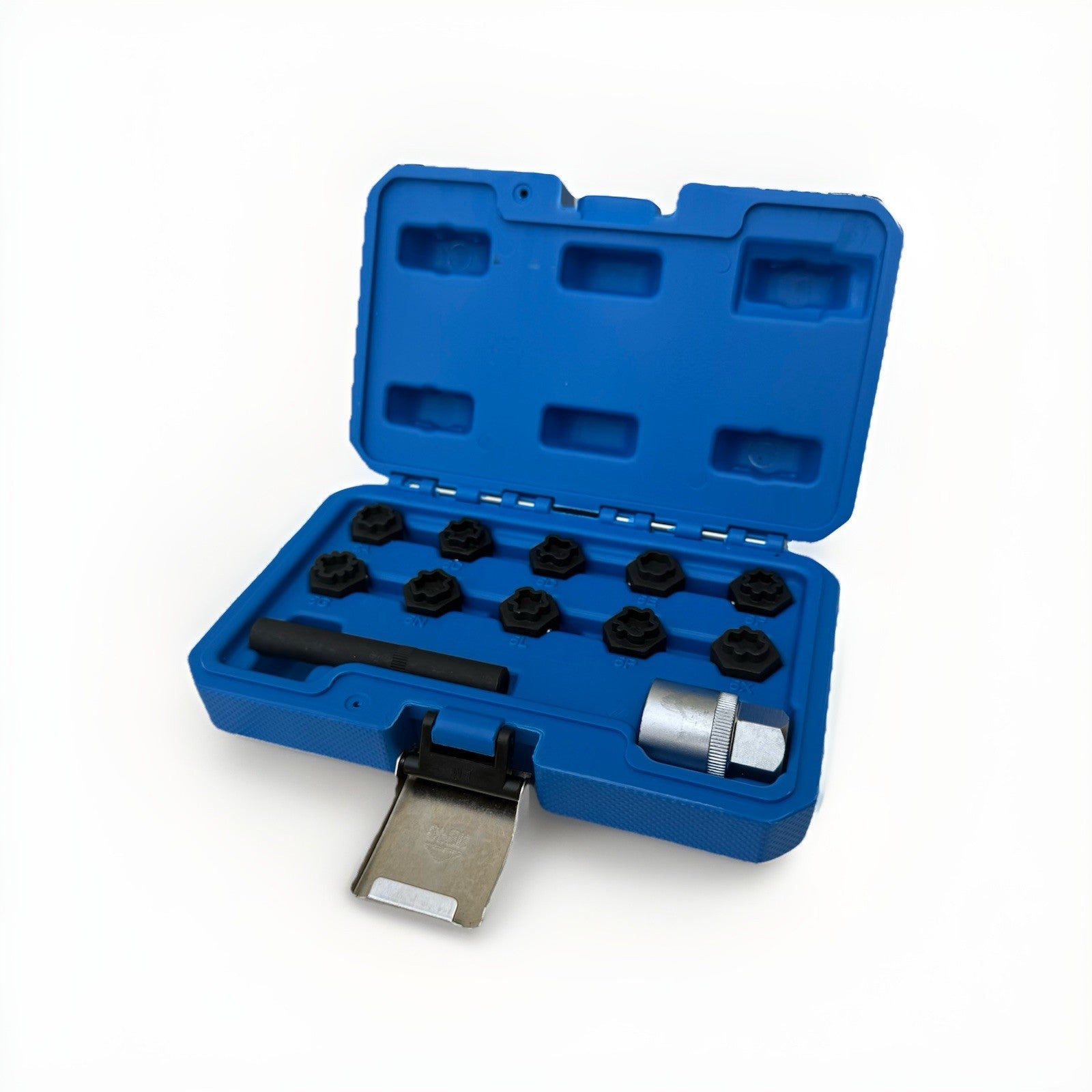 12Pcs Wheel Locking Nut Key Removal Kit for Benz Anti-Theft Lock Lug Nut Screw