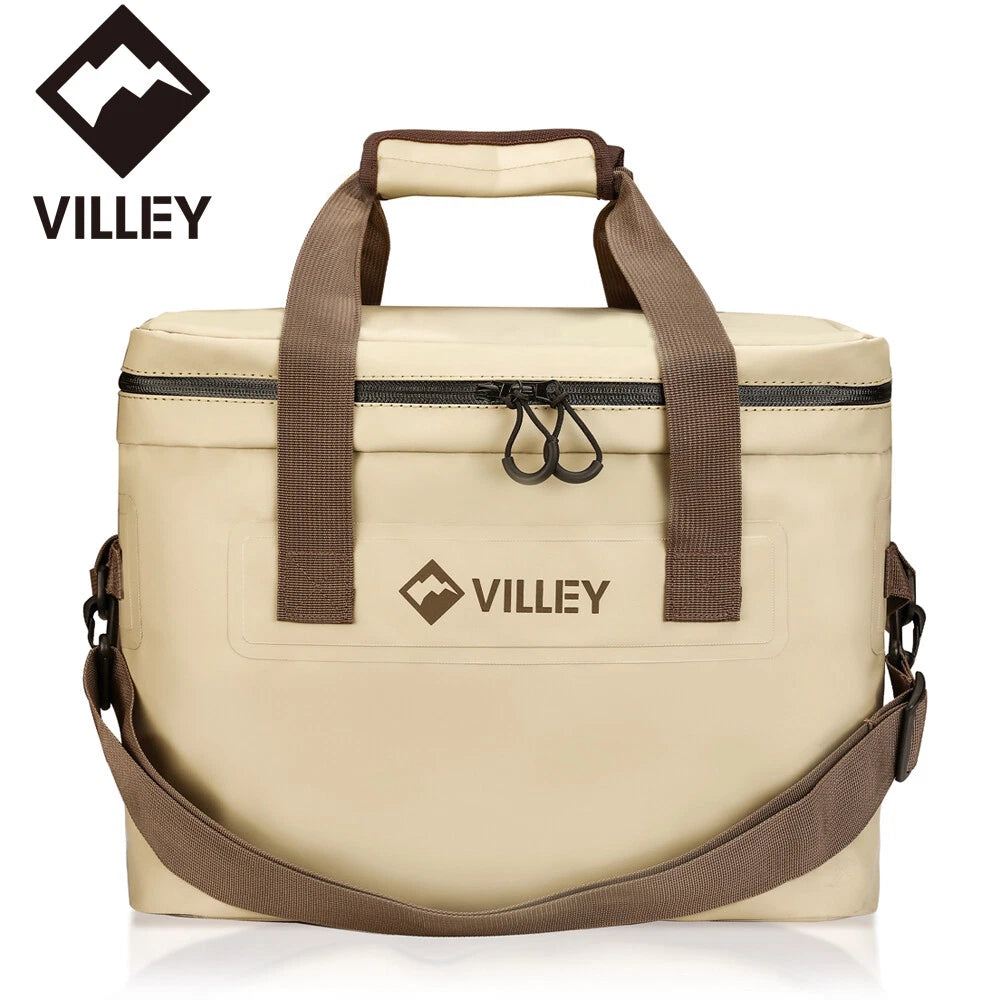 Villey 30cans Cooler Bag Insulated Soft Sided Cooler Leakproof Cooler