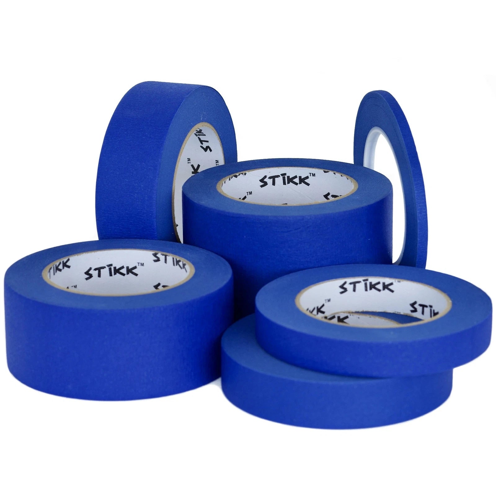 25-.75-1"-1.5<wbr/>"-2"-3" X 60yd Stikk Blue Painters Masking Tape
