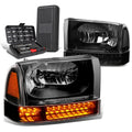 For 1999-2004 Ford Super Duty Pair Black/clear Led | Built Supply Co