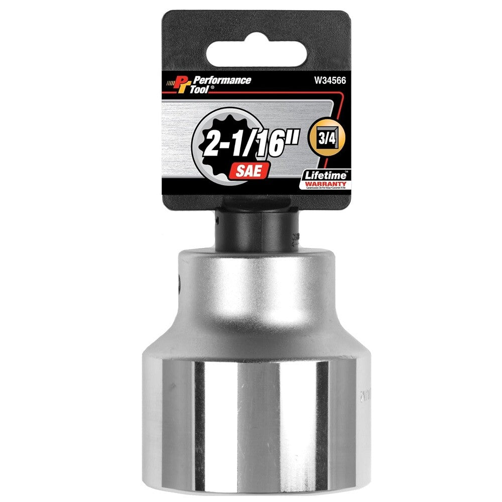 Performance Tool 3/4-Inch Drive 12-Point SAE Standard Socket by Performance Tool