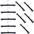 12" Clothes Hangers Plastic With Slide Lock Clip For Pants Skirts