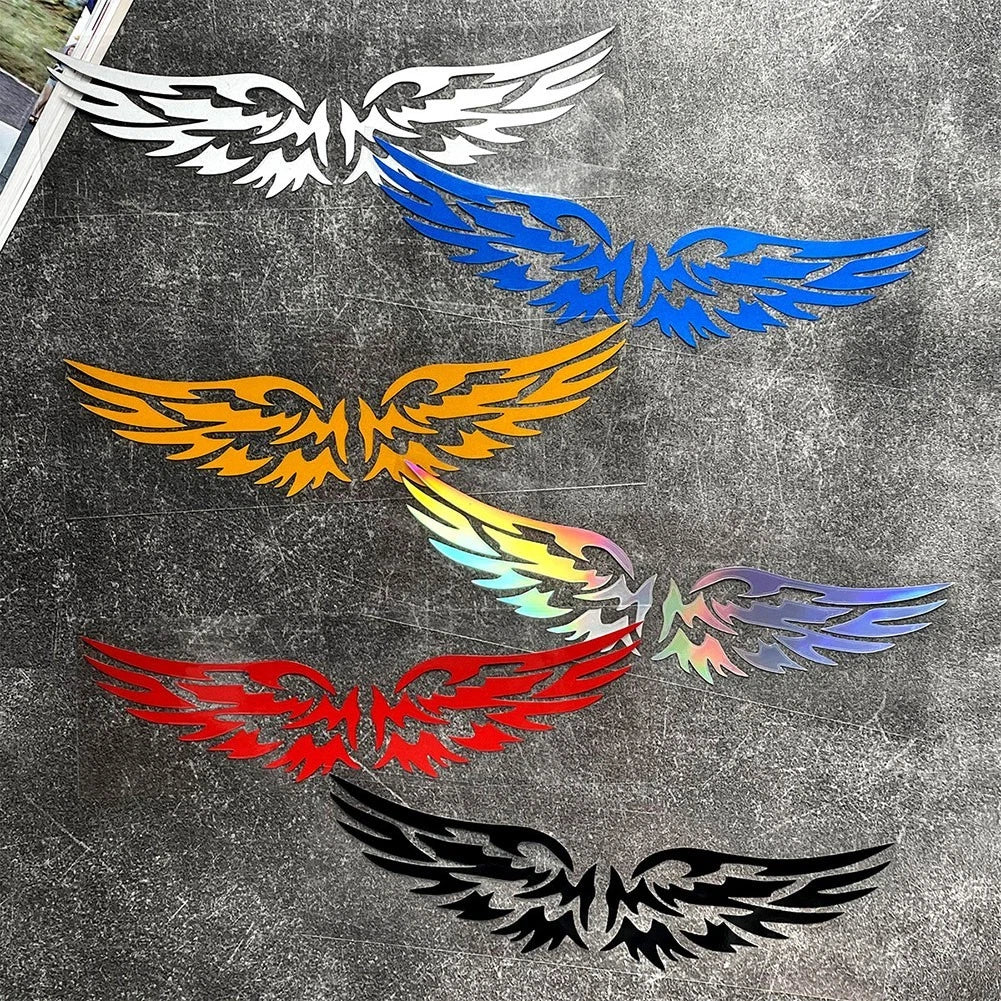 Angel Wings Reflective Graphic Sticker For Motorcycle Car Auto Body